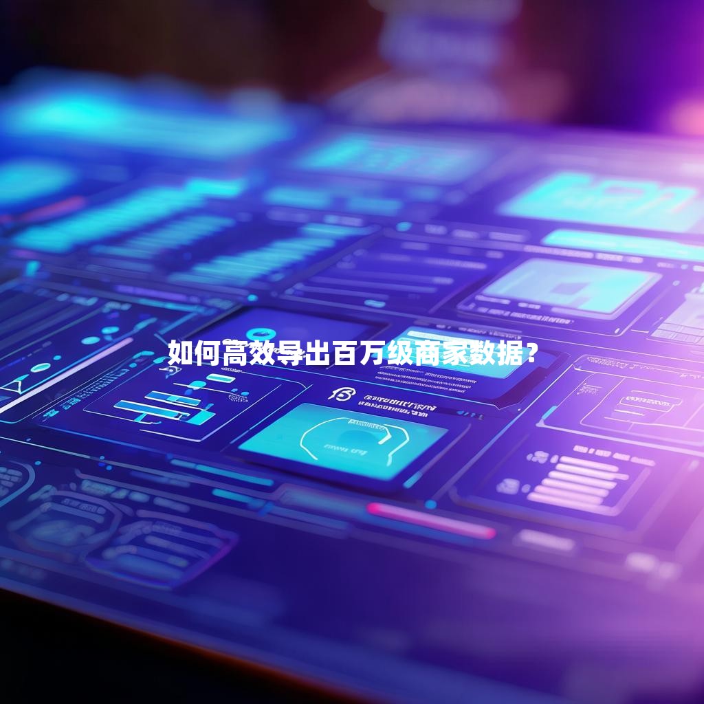 如何高效导出百万级商家数据？