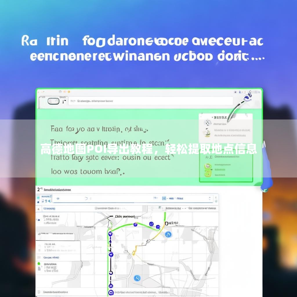 高德地图POI导出教程，轻松提取地点信息